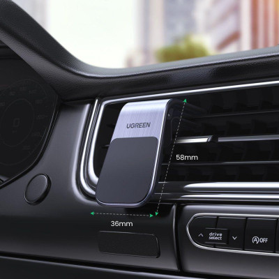 Ugreen UG80712LP290TK Màu Đen bằng nhôm Giá đỡ từ tính điện thoại trên ô tô - HÀNG CHÍNH HÃNG