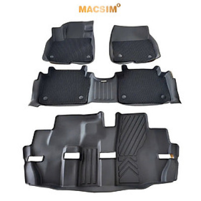 Thảm 2 lớp (sd3) dạng lưới lục giác cho Honda CRV 2017-2022 bề mặt cao su siêu sạch nhãn hiệu Macsim