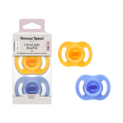 COMBO Ty Ngậm Silicon Siêu Nhẹ Tommee Tippee Ultra Light 6-18m & Bình Sữa PPSU Ty Siêu Mềm Tommee Tippee 260ml
