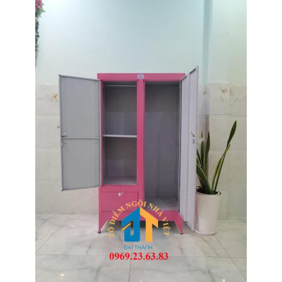 Tủ sắt quần áo cao 1m6 ngang 90cm – TSDT13