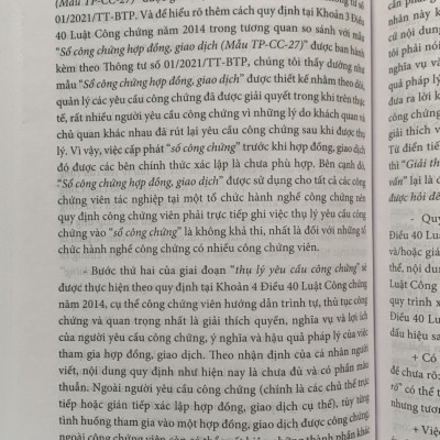 Bình Luận Luật Công Chứng Năm 2014 