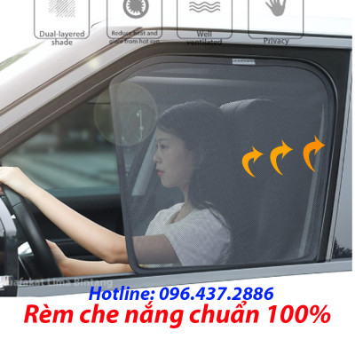 Rèm Che Nắng Ford Ecosport 2013-2022, Rèm Chắn Nắng Nam Châm Cho Xe ô tô, Bộ 4 Tấm, có nam châm