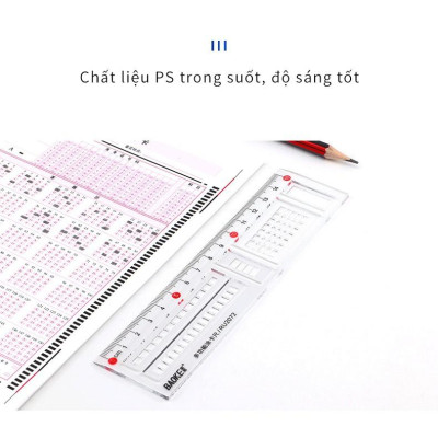3 Cái Thước Kẻ Thi Kiểm tra RU2072/BAOKE 15 CM