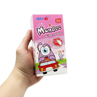 Hộp 20 Bút Gel Xóa Được Mondee 0.5 mm - Điểm 10 TP-GELE-003 - Mực Tím