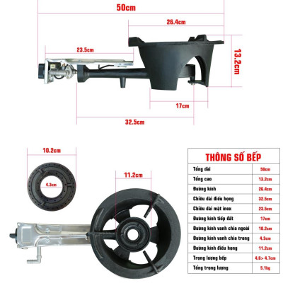 Bếp Gas Công Nghiệp Mini Dành Riêng Cho Hộ Gia Đình - Hàng Chính Hãng