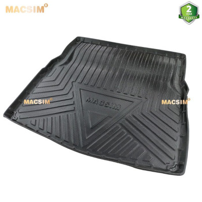 Thảm lót cốp Mercedes C-Class 2014-2021 (qd) nhãn hiệu Macsim chất liệu tpv cao cấp màu đen