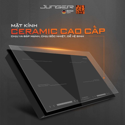 Bếp từ đôi Junger MK-22 4000W Tích hợp khóa phím an toàn Hàng Chính Hãng Bảo Hành 36 Tháng