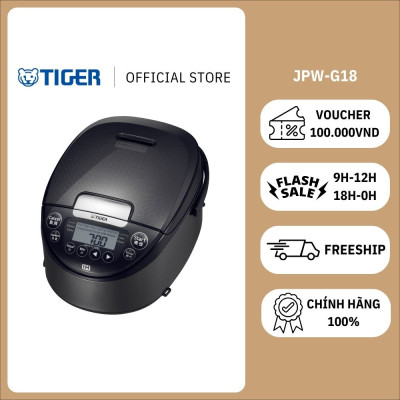 Nồi Cơm Điện Tử Cao Tần Tiger JPW-G18W 1.8 lít - Hàng chính hãng