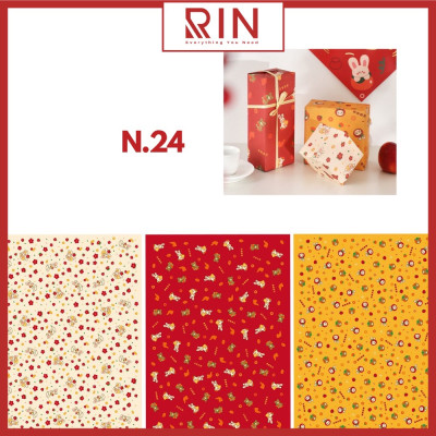 Giấy bọc sách vở / Giấy gói quà / giấy bao tập / giấy bao vở học sinh, sinh viên size A4, B5, A5 cao cấp – 24 cuốn 