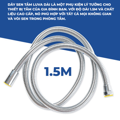 Combo vòi sen LUVA kèm dây sen LUVA GK02 và lọc nước đa năng LUVA GK1 - Hàng chính hãng