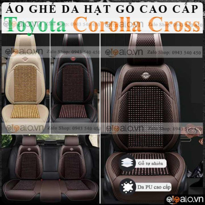 Áo trùm lót bọc ghế da xe ô tô Toyota Corolla Cross da hạt gỗ tự nhiên CAO CẤP
