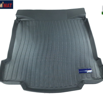 Thảm lót cốp xe ô tô Cadillac XTS 2013-2017 nhãn hiệu Macsim chất liệu TPV cao cấp màu đen (D0080)