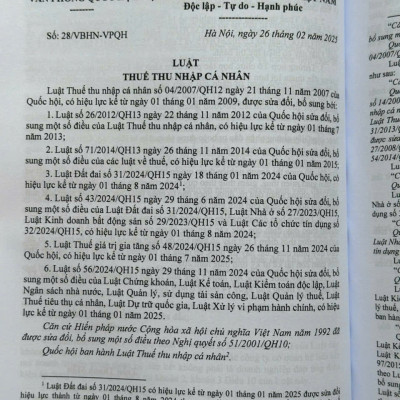 Sách Luật Thuế - Thuế Giá Trị Gia Tăng, Thu Nhập Doanh Nghiệp, Thuế Thu Nhập Cá Nhân (V2619T)