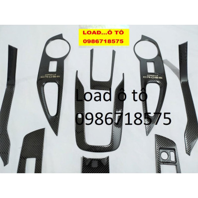Ốp Nội Thất Xe Toyota Cross 2020-2022 Mẫu Vân Carbon Cao Cấp Nhất Thị Trường