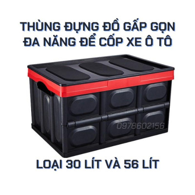 Thùng Đựng Đồ Gấp Gọn Đa năng Dùng Cho Ô Tô Và Gia Đình