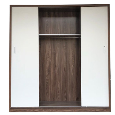 Tủ quần áo gỗ MDF Tundo cửa lùa cánh trắng 200 x 55 x 200cm