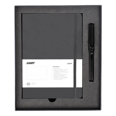 Gift Set Lamy Notebook A5 Softcover Black + Lamy Al-Star Black - GSNAl006