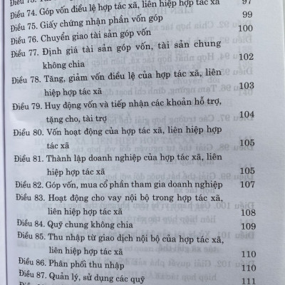 Luật Hợp Tác Xã 