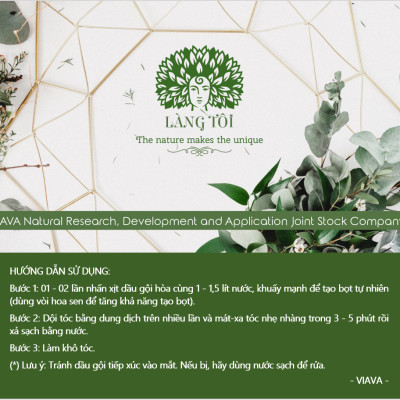 Dầu gội thảo dược Làng Tôi - Thương hiệu Việt - Bản sắc Việt