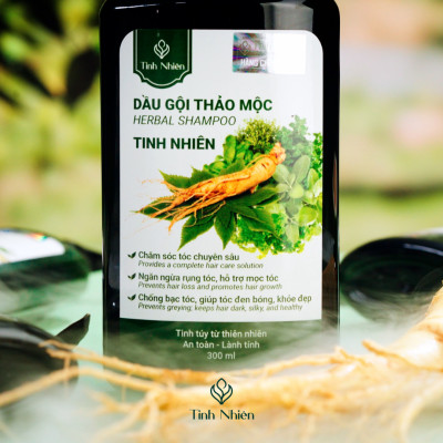 Dầu Gội Thảo Mộc Nhân Sâm Tinh Nhiên chăm sóc tóc chuyên sâu, giảm rụng tóc, giúp tóc mọc dày hiệu quả