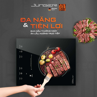 Bếp đơn hồng ngoại JUNGER IS-19 2000W Không kén nồi Hàng Chính Hãng Bảo Hành 12 Tháng