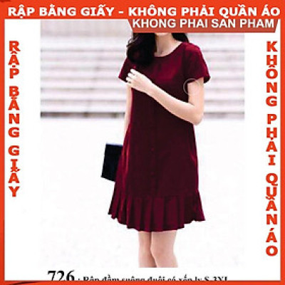 Rập giấy mã 726 (BẢN VẼ) rập đầm suông