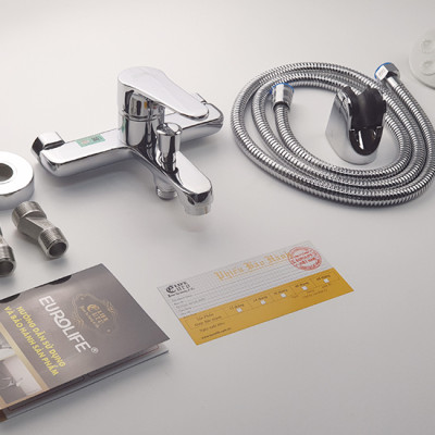 Củ sen nóng lạnh Đồng mạ Chrome Eurolife EL-7001 NEW (Trắng bạc)