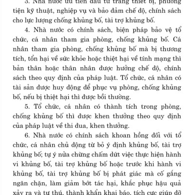 Luật Phòng, chống kh.ủng b.ố (hiện hành) (sửa đổi, bổ sung năm 2022) (bản in 2023)