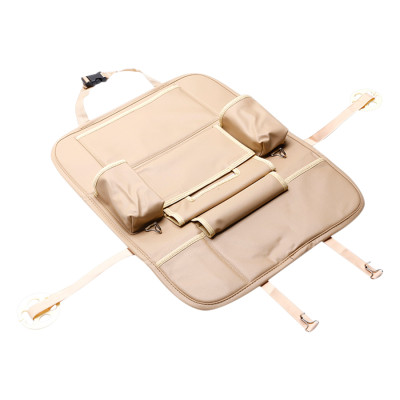 Túi Đựng Đồ Lưng Ghế Ô Tô CIND Da Pu Màu Kem