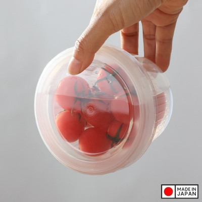 Bộ hộp đựng thực phẩm có giá lót NAKAYA W/S 500ml - Hàng nội địa Nhật Bản (#Made in Japan) |K340|