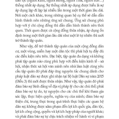 Tư Vấn, Phổ Biến Và Áp Dụng Pháp Luật Dân Sự (Phong Tục Tập Quán Và Một Số Vấn Đề Sinh Kế)