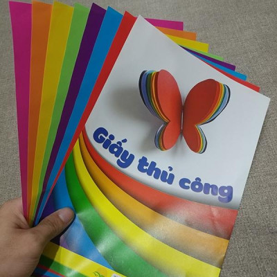 Bộ 2 Giấy Thủ Công A4-Decal (7Tờ/Xấp)