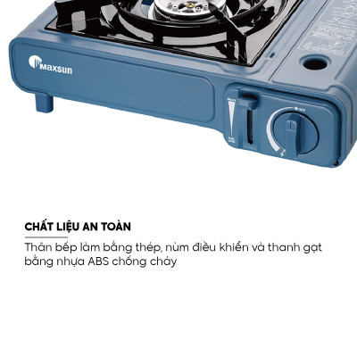 Bếp Ga Mini Maxsun MS-520 - Công Suất 2200W, Phủ Sứ Cao Cấp -Hàng chính hãng - Bảo hành 12 tháng