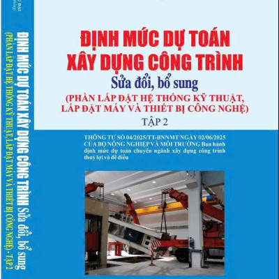 Bộ Định Mức Dự Toán Xây Dựng Công Trình ( Sửa đổi, bổ sung ) Tập 1, 2, 3