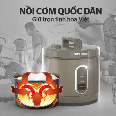 Nồi Cơm Điện 3L Sunhouse SHD8308 - Hàng Chính Hãng