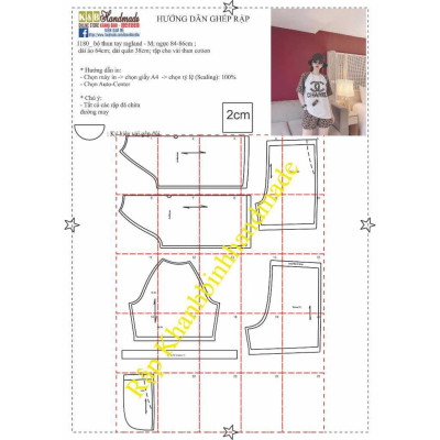 Rập giấy bộ thun tay ragland mã 1180 (BẢN VẼ)