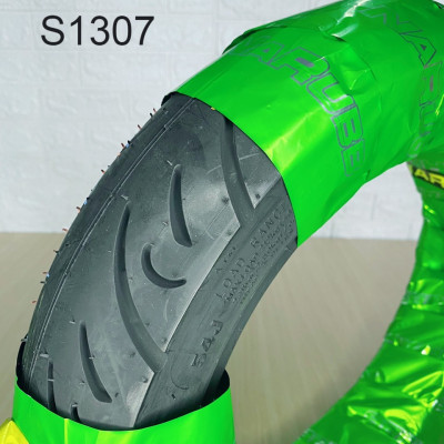 Vỏ trước các dòng xe LEAD, XE MÁY ĐIỆN 90\90-12 S1307 4PR 54J TL hiệu NARUBB không sử dụng ruột