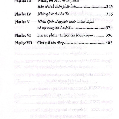 Bàn Về Tinh Thần Pháp Luật (Tái Bản 2023)