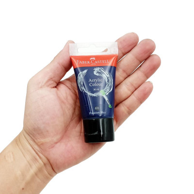 Tuýp màu vẽ acrylic 30ml prussian blue (xanh phổ) Faber 1183051