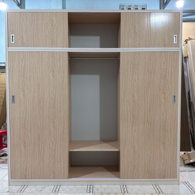 Tủ áo lùa Tundo 1m6 x 2m2 cỡ lớn (màu sồi)