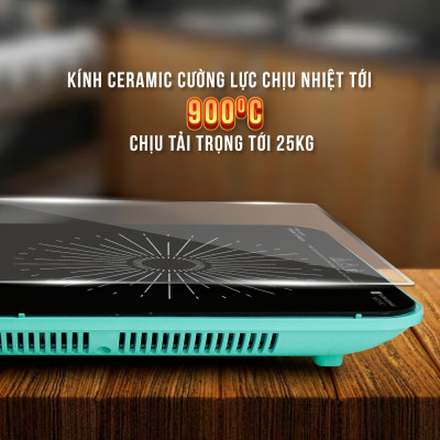 Bếp từ đơn Kalpen IK2 công suất 2200W chuẩn Đức, bảo hành 2 năm - hàng chính hãng