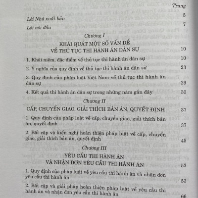 Pháp luật về thủ tục thi hành án dân sự