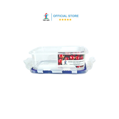 Bộ 2 Hộp Đựng Thực Phẩm Việt Son ( 800ml x 450ml) Nắp Khóa 4 Cạnh Kín Hơi