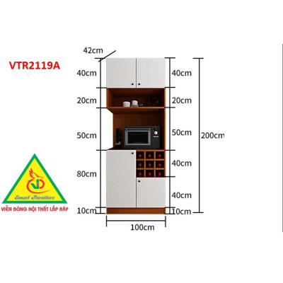 Tủ bếp gia đình VTR2119 A-B