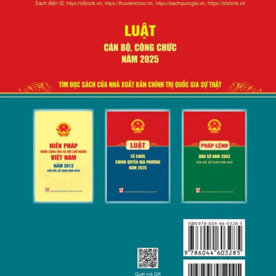 Luật cán bộ, công chức năm 2025 - bản in 2025