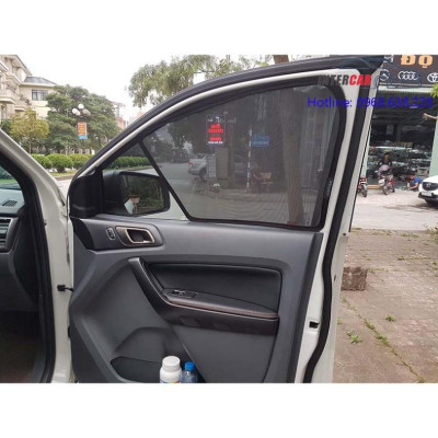 Bộ rèm chắn nắng vải lưới dành cho xe FORD RANGER 2016-2021 có gắn nam châm hút