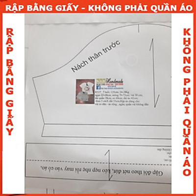 Rập jum cánh tiên cho bé - Rập giấy mã R405 (BẢN VẼ)