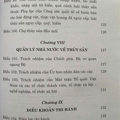 Luật Thuỷ Sản ( Sửa đổi, bổ sung năm 2020, 2024)