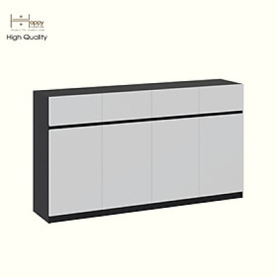 HAPPY FURNITURE , Tủ lưu trữ 4 cửa mở 4 ngăn kéo - KALA, TCM_246 , 180cm x 40cm x 100cm DxRxC
