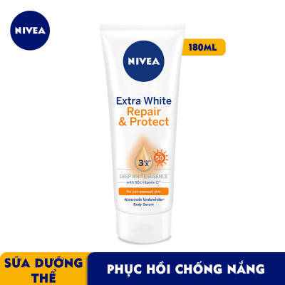 Serum Dưỡng Thể NIVEA Phục Hồi & Chống Nắng Ban Ngày (180 ml) - 88314 (Bao bì thay đổi theo từng đợt nhập hàng)